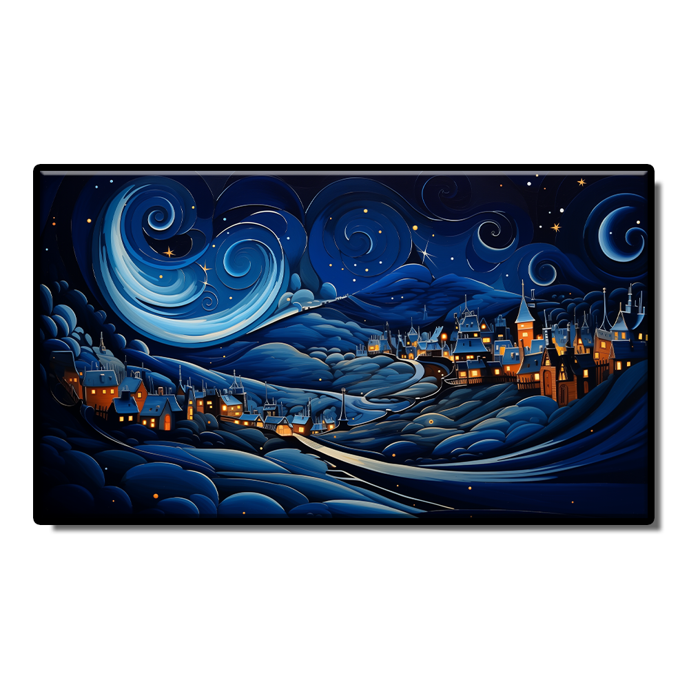 A tribute to Van Gogh's starry canvas,Homage to the master Van Gogh Starry Night canvas painting oil painting art abstract wall art living room decoration Home decor