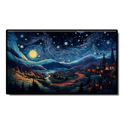 A tribute to Van Gogh's starry canvas,Homage to the master Van Gogh Starry Night canvas painting oil painting art abstract wall art living room decoration Home decor