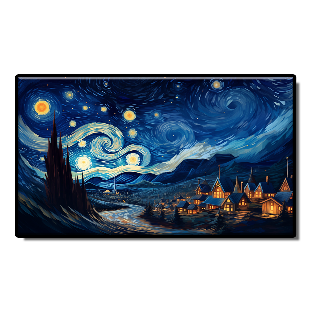 A tribute to Van Gogh's starry canvas,Homage to the master Van Gogh Starry Night canvas painting oil painting art abstract wall art living room decoration Home decor