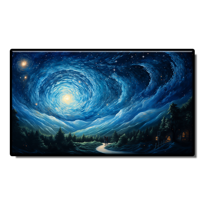 A tribute to Van Gogh's starry canvas,Homage to the master Van Gogh Starry Night canvas painting oil painting art abstract wall art living room decoration Home decor