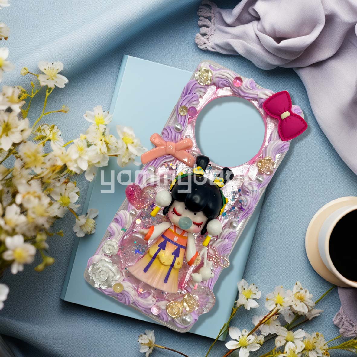 (Nanci) Decoden Phone case,Personalized Cream Glue Phone Case