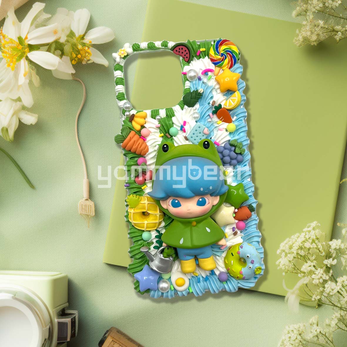 (Dimmo) Decoden Phone case,Personalized Cream Glue Phone Case