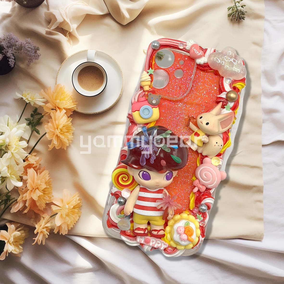 (Dimmo) Decoden Phone case,Personalized Cream Glue Phone Case