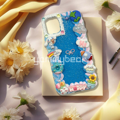 (Cinnamon roll)) Decoden Phone case,Personalized Cream Glue Phone Case