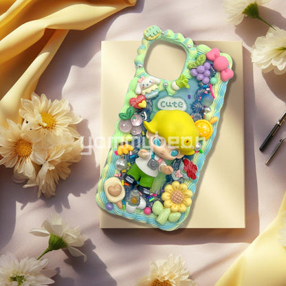 (Dimmo) Decoden Phone case,Personalized Cream Glue Phone Case