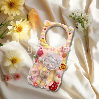 Decoden Phone case, Custom Phone Case, Personalized Phone Case, Cream Glue decoration for any Phonecase