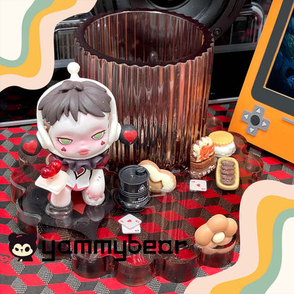 Dark brown,Kawaii Phone Holder,Customized mobile phone holders and desktop storage decorations