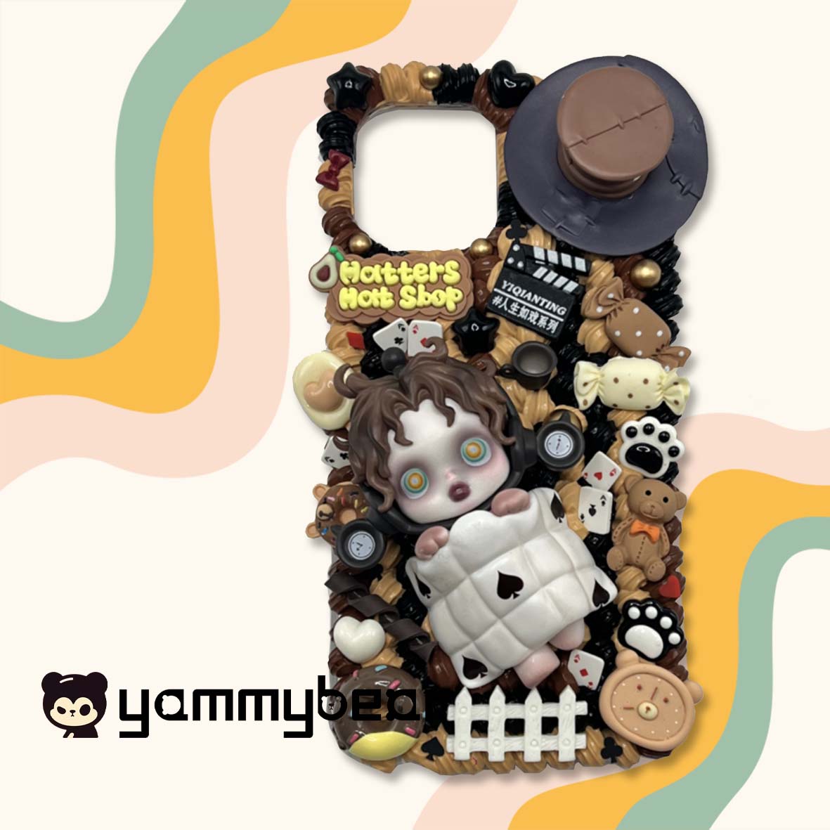 Decoden Phone case, Custom Phone Case, Personalized Phone Case, Cream Glue decoration for any Phonecase