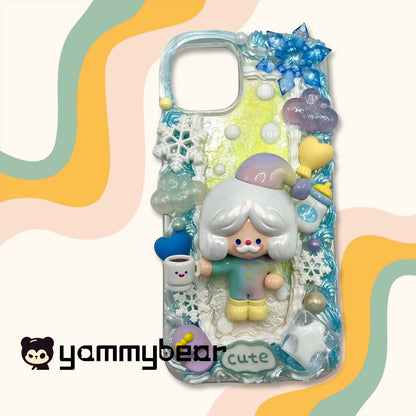 (Rico) Decoden Phone case,Personalized Cream Glue Phone Case