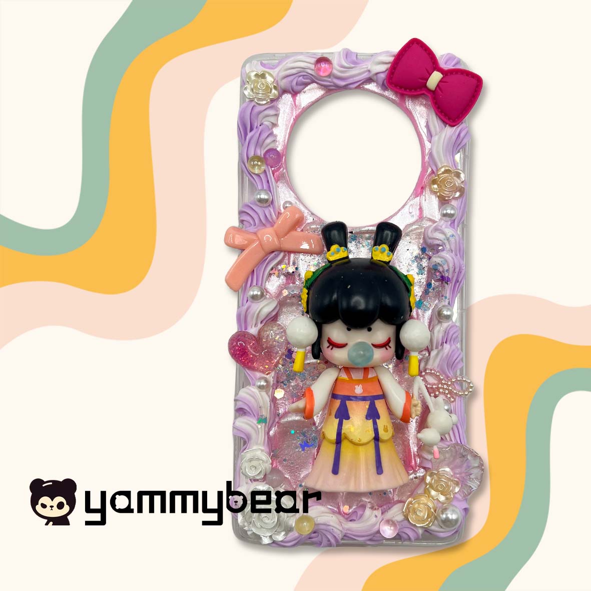 (Nanci) Decoden Phone case,Personalized Cream Glue Phone Case