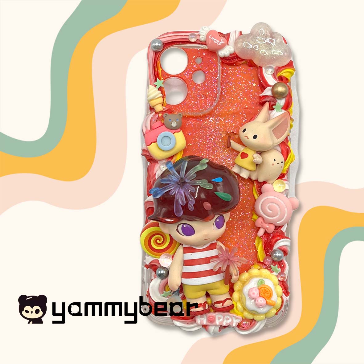 (Dimmo) Decoden Phone case,Personalized Cream Glue Phone Case