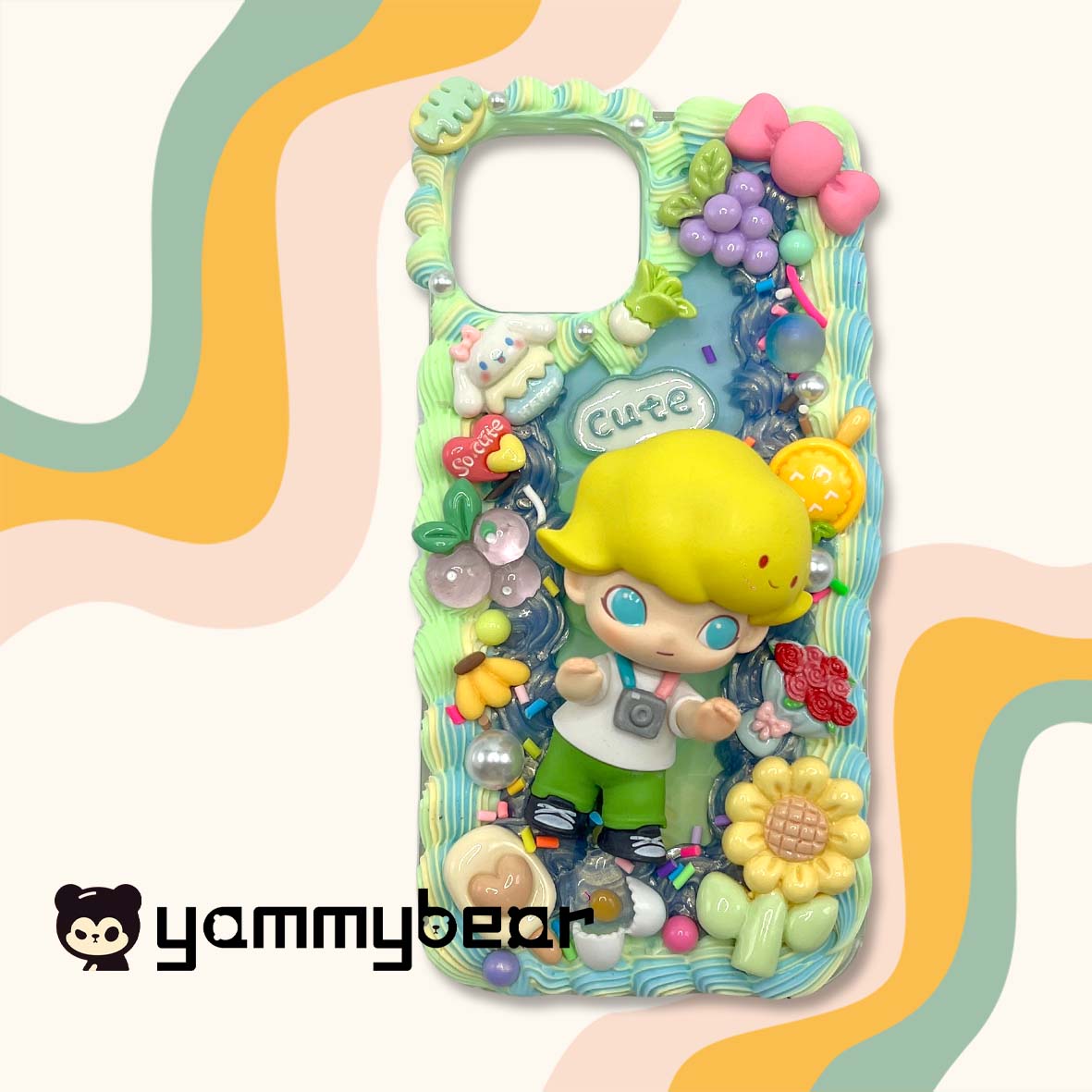 (Dimmo) Decoden Phone case,Personalized Cream Glue Phone Case