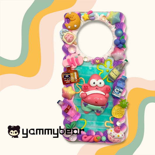 （Patrick Star）Decoden Phone case,Personalized Cream Glue Phone Case