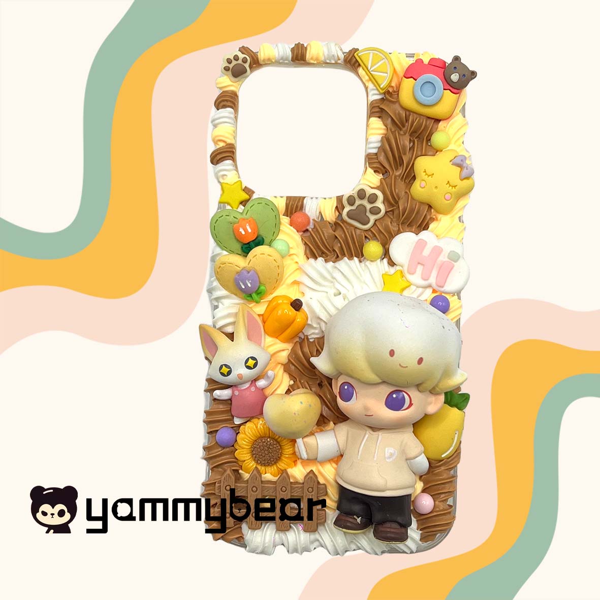 (Dimmo) Decoden Phone case,Personalized Cream Glue Phone Case