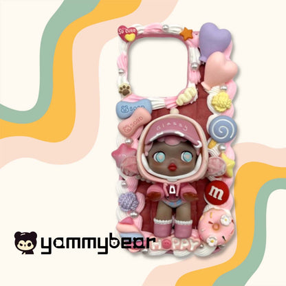 Decoden Phone case, Custom Phone Case, Personalized Phone Case, Cream Glue decoration for any Phonecase