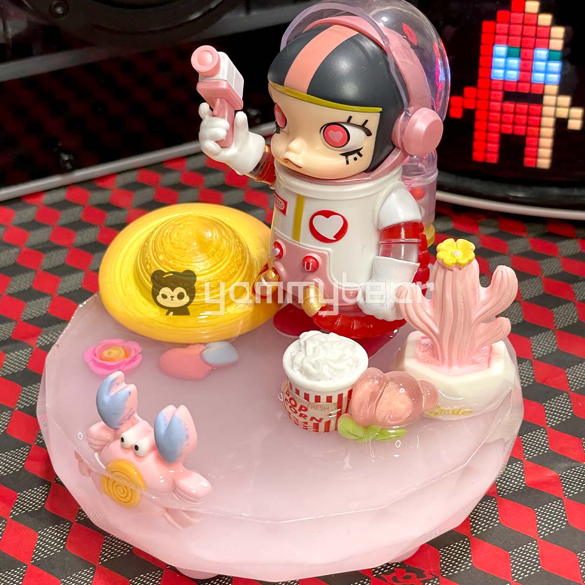 Pink space,Kawaii Phone Holder,Customized mobile phone holders and desktop storage decorations