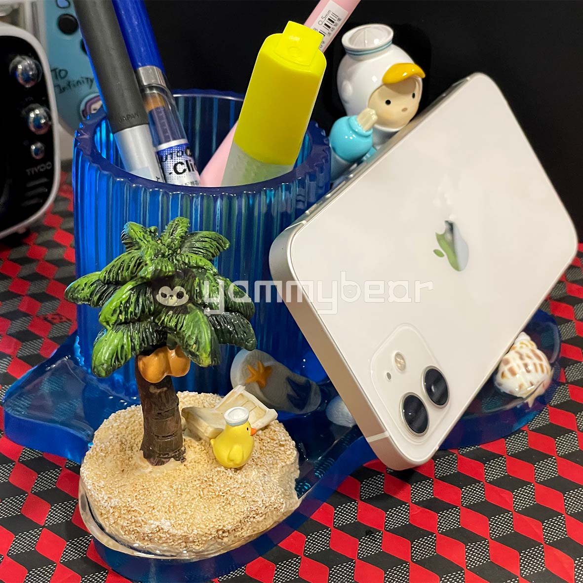 Blue sailor,Kawaii Phone Holder,Customized mobile phone holders and desktop storage decorations