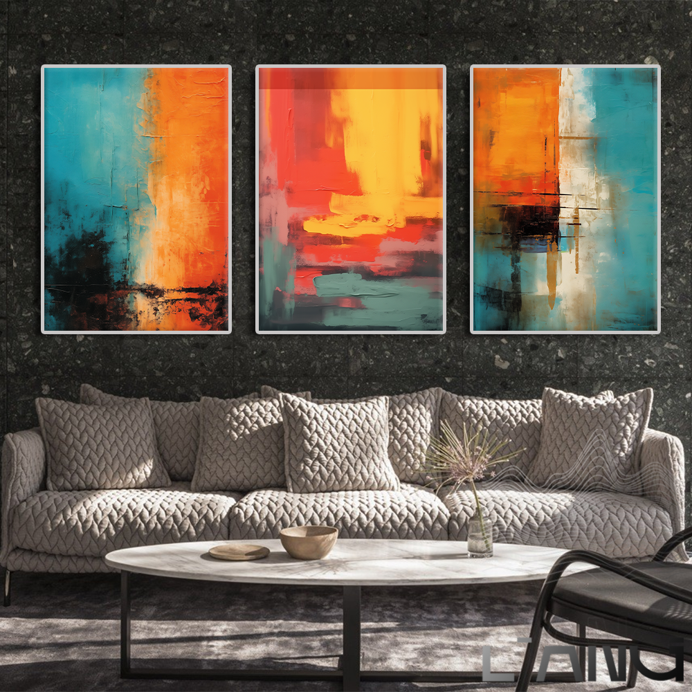 Mark Roscoe's abstract art style, colorful art canvas posters, canvas murals, home decoration images frameless