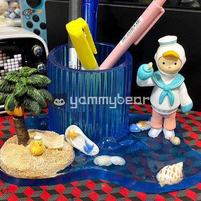 Blue sailor,Kawaii Phone Holder,Customized mobile phone holders and desktop storage decorations