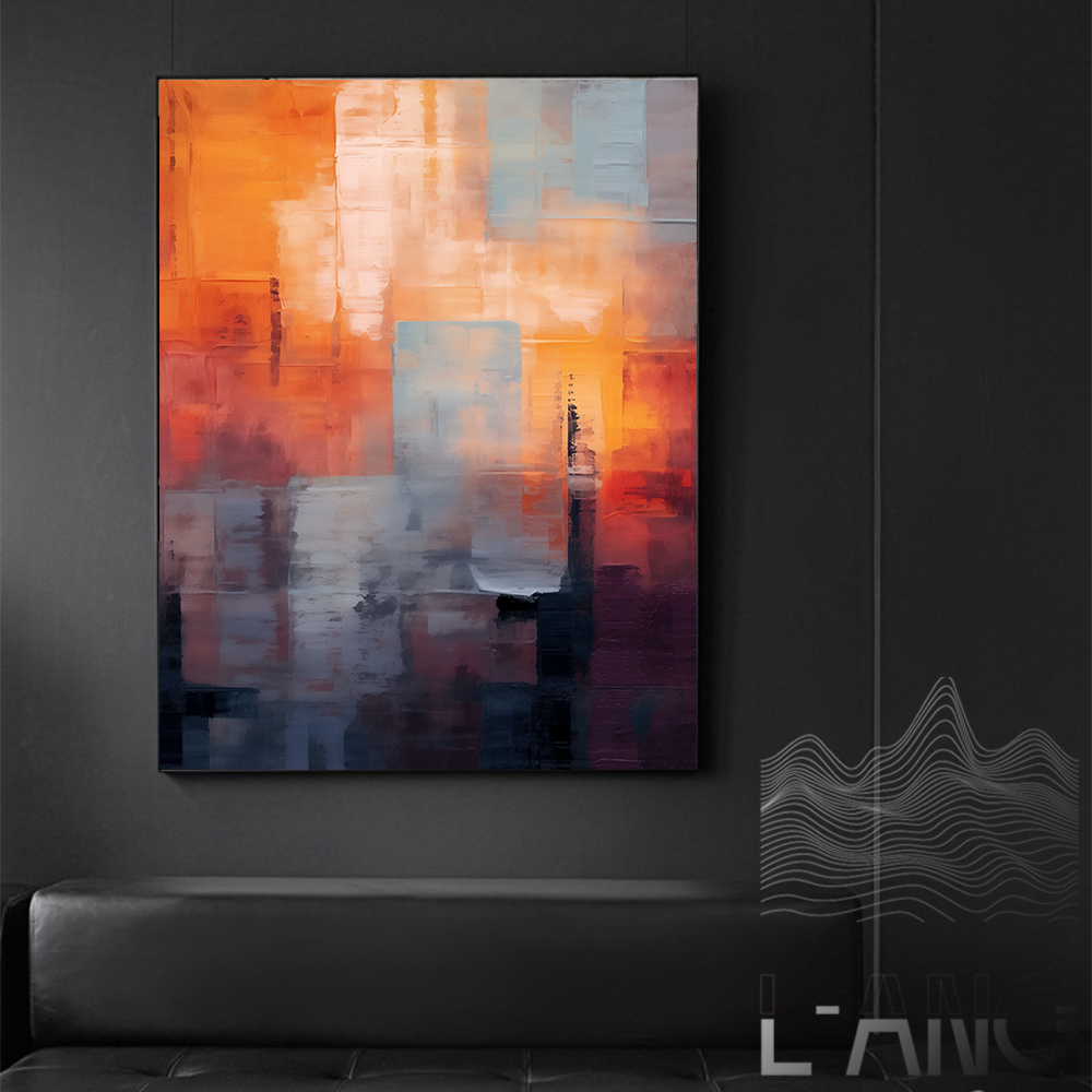 Mark Roscoe's abstract art style, colorful art canvas posters, canvas murals, home decoration images frameless